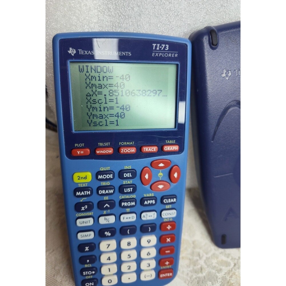 Texas Instruments TI-73 Explorer Graphing Calculator Tested Working w cover - Picture 5 of 11
